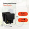 New Looxs ® Tulum Double MIK - Dubbele Fietstas - 100% Gerecycled Polyester - Geschikt voor Elektrische Fietsen - Voor MIK-Bagagedrager - Afneembare Fietstas - 32 Liter - Zwart
