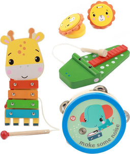 Fisher Price Houten Muziekinstrumenten Dieren
