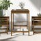 vidaXL Tuintafel 121x82,5x110 cm massief grenenhout honingbruin