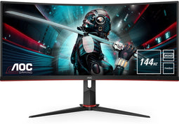 AOC CU34G2X - 34" Curved QHD Gaming Monitor - 144Hz 1ms - Zwart