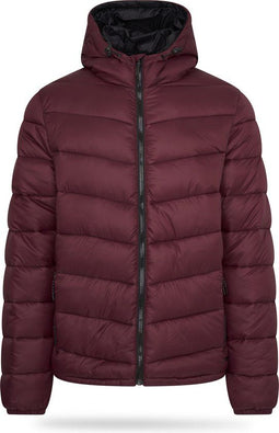 Pierre Cardin - Heren Jas winter Gewatteerde Jas - Rood - Maat L