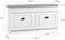 SoBuy FSR64-WG - Schoenenkast - 2 kleppen - Wit