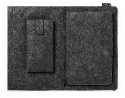 Durable MultiBag EFFECT - Laptophoes 41,7 cm - 60% gerecycled PET-vilt - Antraciet