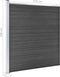 vidaXL - Schuttingpanelenset - 353x186 - cm - HKC - zwart