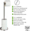 WENKO Toiletrolhouder 2-in-1 - Staand - RVS mat - Ruimte voor 4 reserverollen (1 stuk)