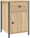 vidaXL - Nachtkastje - 40x42x60 - cm - bewerkt - hout - sonoma - eikenkleurig