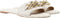 Michael Kors Scarelett Slide - Dames Slippers - Goudkleurige schakelketting - Beige