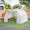 Woltu Tunnelkas voor Tuin - Wit - 300 x 300 x 200 cm