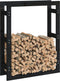 vidaXL - Haardhoutrek - 80x25x100 - cm - massief - grenenhout - zwart