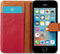 iMoshion Hoesje Geschikt voor iPhone SE (2016) / 5 / 5s Hoesje Met Pasjeshouder - iMoshion Luxe Canvas Bookcase - Rood