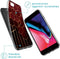 iMoshion Hoesje Geschikt voor iPhone SE (2022) / SE (2020) / 8 / 7 / 6s / 6 Hoesje Siliconen - iMoshion Design hoesje - Goud / Rood / Brick Red Honeycomb