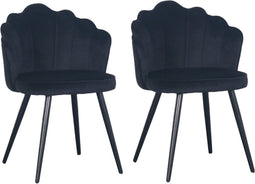 PoleWolf - Crown stoel - Zwart - Actie - Set van 2