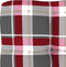 vidaXL - Palletkussen - 70x70x12 - cm - stof - ruitpatroon - rood