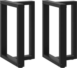 vidaXL - Eettafelpoten - 2 - st - T-vormig - 60x35x(72-73) - cm - staal - zwart