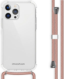 iMoshion Hoesje Geschikt voor iPhone 13 Pro Hoesje Met Koord - iMoshion Backcover met koord - Transparant
