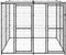 vidaXL - Hondenkennel - met - dak - 4,84 - m²