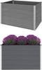 vidaXL - Plantenbak - verhoogd - 150x100x91 - cm - HKC - grijs