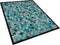 NIKFER - Laagpolig vloerkleed - Turquoise - 140 x 200 cm - Leer