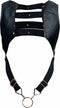 MOB EROTICWEAR - DNGEON ELASTIC CHEST HARNESS WITH SINGLE T. RING