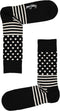 Happy Socks 4-pack sokken - Heren & Dames - Klassiek zwart-wit (4 paar)