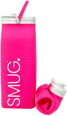 SMUG Opvouwbare Waterfles - Drinkfles voor Volwassenen en Kinderen - Roze - 600ML