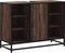 vidaXL - Wastafelkast - 80x33x60 - cm - bewerkt - hout - bruin - eikenkleurig
