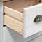 vidaXL - Ladekast - 'ASKIM'Wit - 45,8x40x79 - cm - Massief - Dennenhout