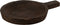 J-Line schaal Rond Handvat Paulownia - hout - donkerbruin - medium