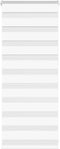 vidaXL - Zebra - rolgordijn - 65x100 - cm - stofbreedte - 60,9 - cm - polyester - wit