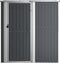 vidaXL - Tuinschuur - 180,5x97x209,5 - cm - gegalvaniseerd - staal - antraciet