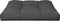 vidaXL - Palletkussen - 70x70x12 - cm - stof - zwart
