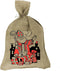 Sinterklaas Jute zak - 61X104 cm - Grote afbeelding van Sinterklaas - Bruin