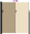 vidaXL - Windscherm - uittrekbaar - 220x600 - cm - beige