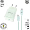 Muvit for Change Glass GaN - Wandlader + USB-C Kabel - Snellader 30 W 3 A - Groen