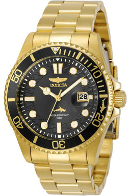 Invicta Pro Diver 30026 - Heren Horloge - Waterdicht 10 ATM - Roestvrij Staal 43mm met zwarte Wijzerplaat