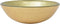 vidaXL - Wasbak - gehard - glas - 42 - cm - goud