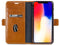 Dbramante1928 iPhone XS Max - Flip cover - Magneetsluiting en ruimte voor pasjes - Cognac