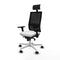 Bureaustoel met hoofdsteun Piqueras y Crespo 3D026N1 Wit