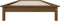 vidaXL - Bedframe - massief - grenenhout - honingbruin - 90x200 - cm