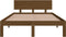 vidaXL - Bedframe - massief - hout - honingbruin - 120x190 - cm