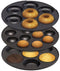 Bestron 3-in-1 cakemaker in retro-design, met 3 verwisselbare bakplaten: donut-, hartenwafel- en cakepopmaker, met indicatielampje & antiaanbaklaag, 700 watt, kleur: mint