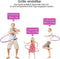 Hoelahoep hoepel, hoelahoep voor gewichtsverlies, hoela fitness hoepel voor volwassenen en kinderen, 8 secties verwijderbare hoepel voor training/kantoor/thuis