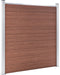 vidaXL - Schutting - 180x186 - cm - HKC - bruin