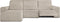 Hoes voor chaise longue met korte armleuning links Eysa ROC Wit 120 x 120 x 360 cm