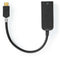 Nedis USB-C - Netwerkadapter - USB 3.2 type-C naar RJ45 - 1Gbps