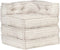 vidaXL - Poef - modulair - stof - beige