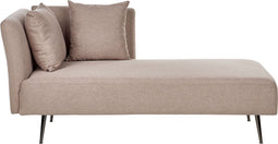 RIOM - Chaise longue - Lichtbruin - Linkszijdig - Stof