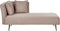 RIOM - Chaise longue - Lichtbruin - Linkszijdig - Stof