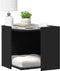 vidaXL - Kattenbakkast - 53x53x51 - cm - bewerkt - hout - zwart