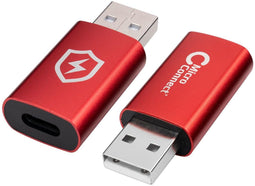 Microconnect MC-ACADAP-SC - USB A naar USB C Adapter - Aluminium - Rood